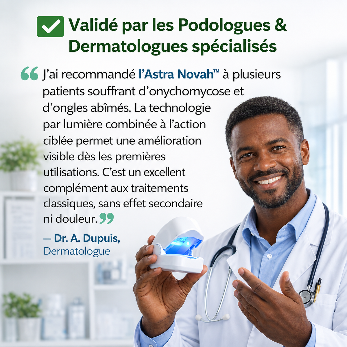 Appareil de traitement des mycoses Astra Novah